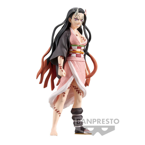 Statue Nezuko Kamado - Demon Slayer - Effets De Flamme - 18cm